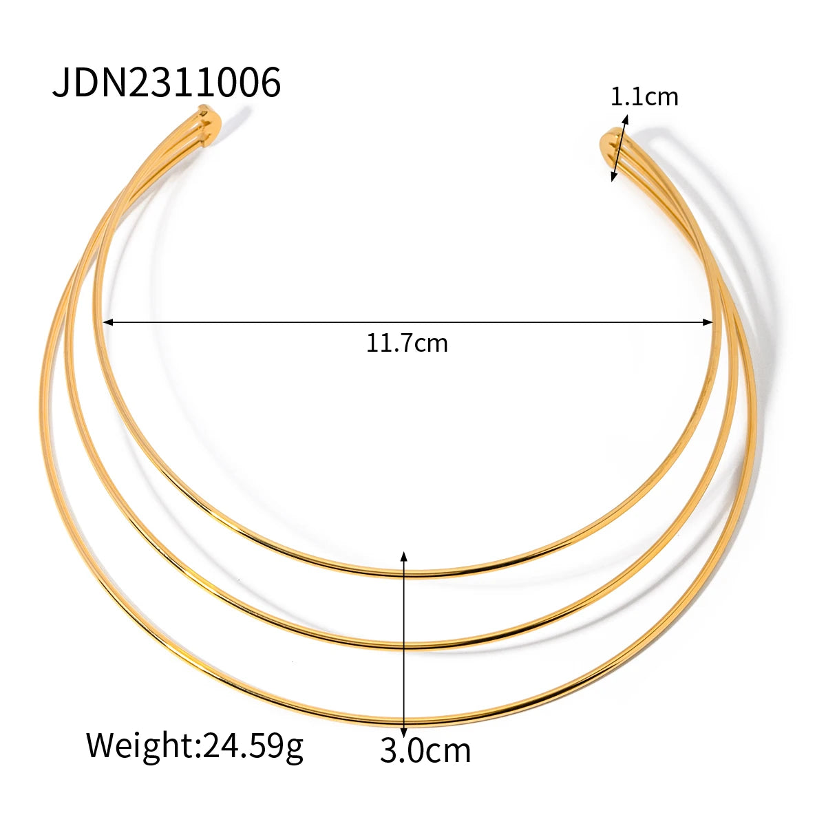 Colar Daline Banhado a Ouro 18K