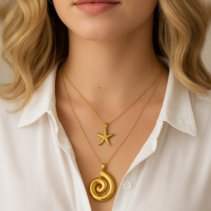 Mix Colar Sea Banhado em Ouro 18K