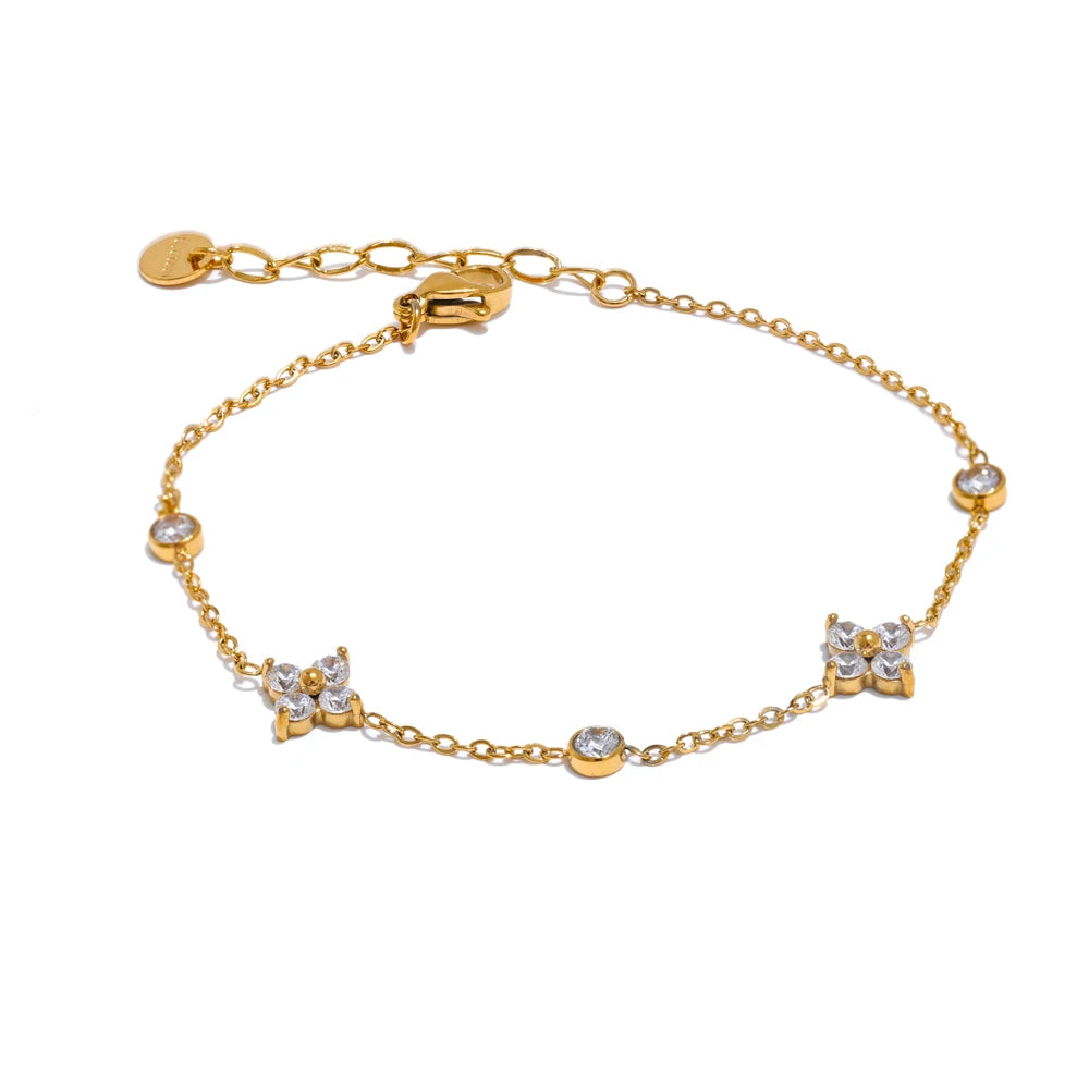 Pulseira Lysandra Banhada em Ouro 18K