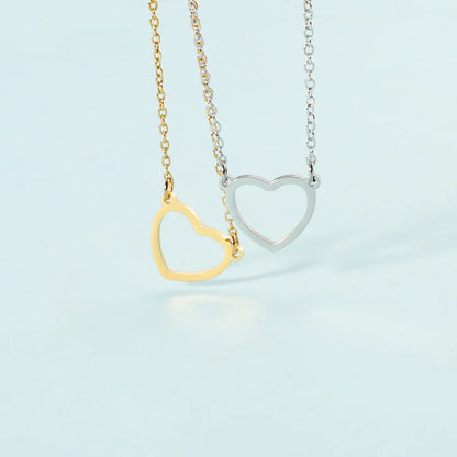 Colar Coração fino Banhado em Ouro 18K