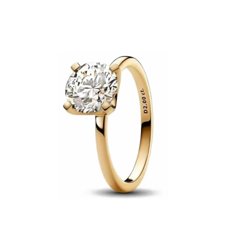 Anel Elune Banhada em Ouro 18K