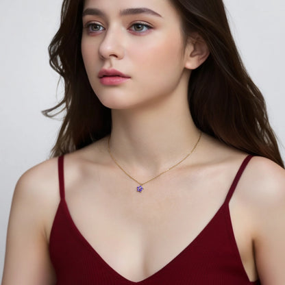 Colar Flower Banhada em Ouro 18K