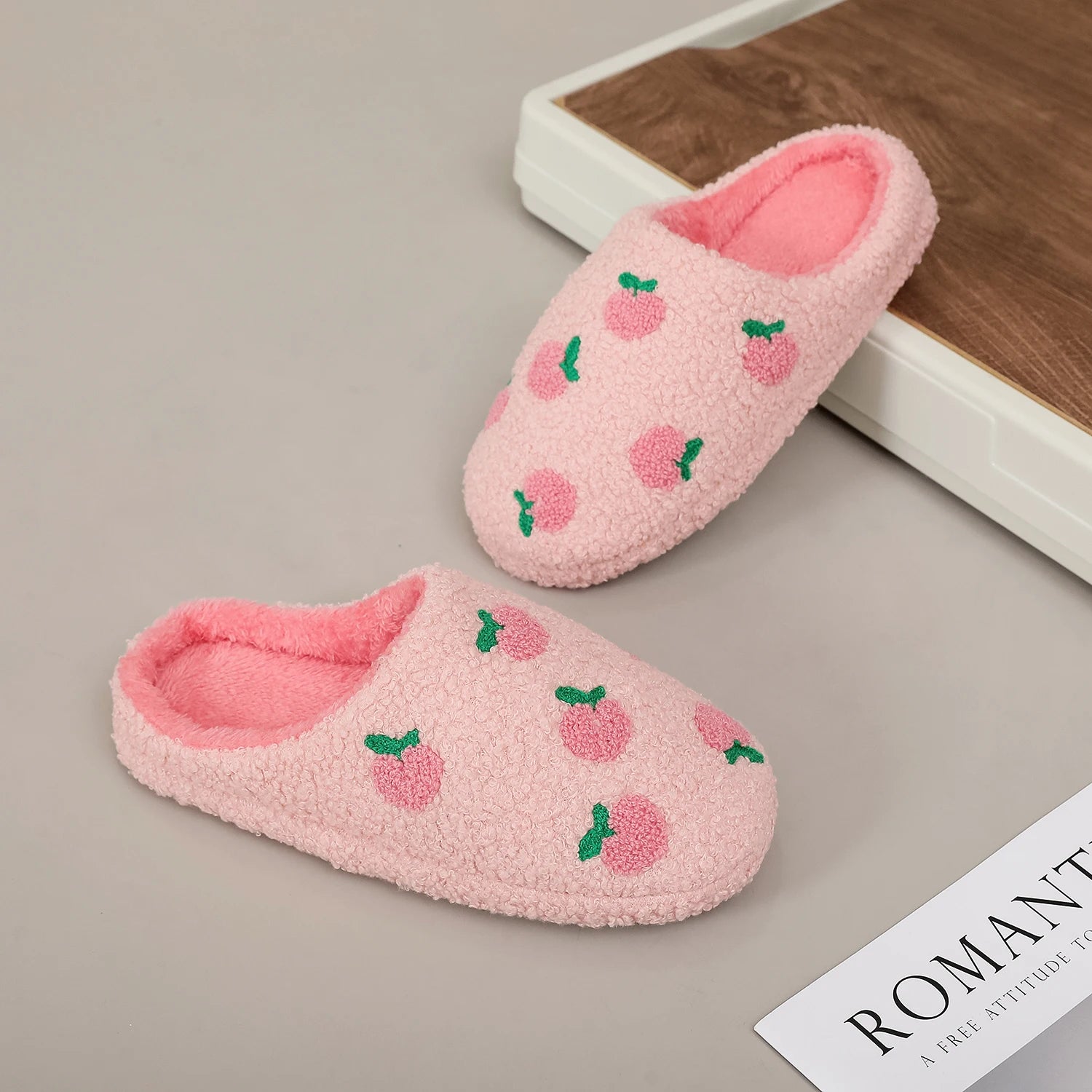 Pantufa Moranguinho rosa
