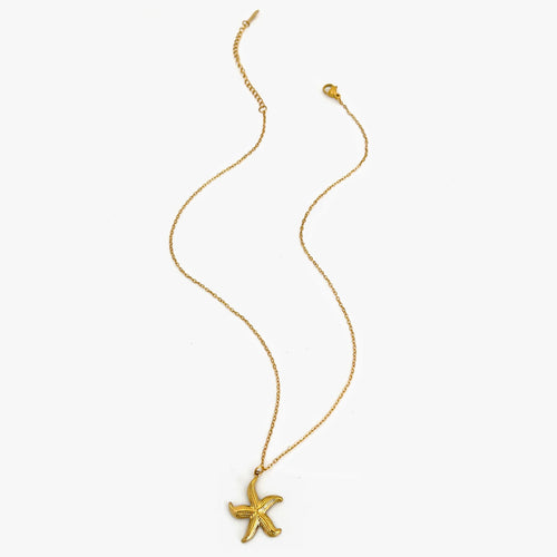 Colar Estrela do Mar Banhado em Ouro 18K