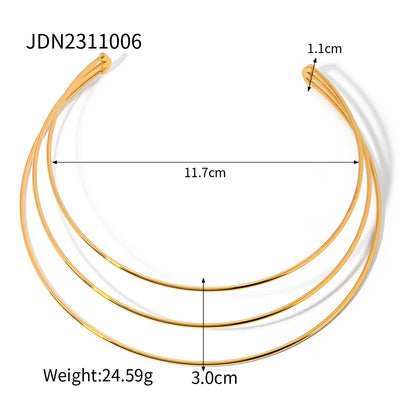 Colar Daline Banhado a Ouro 18K