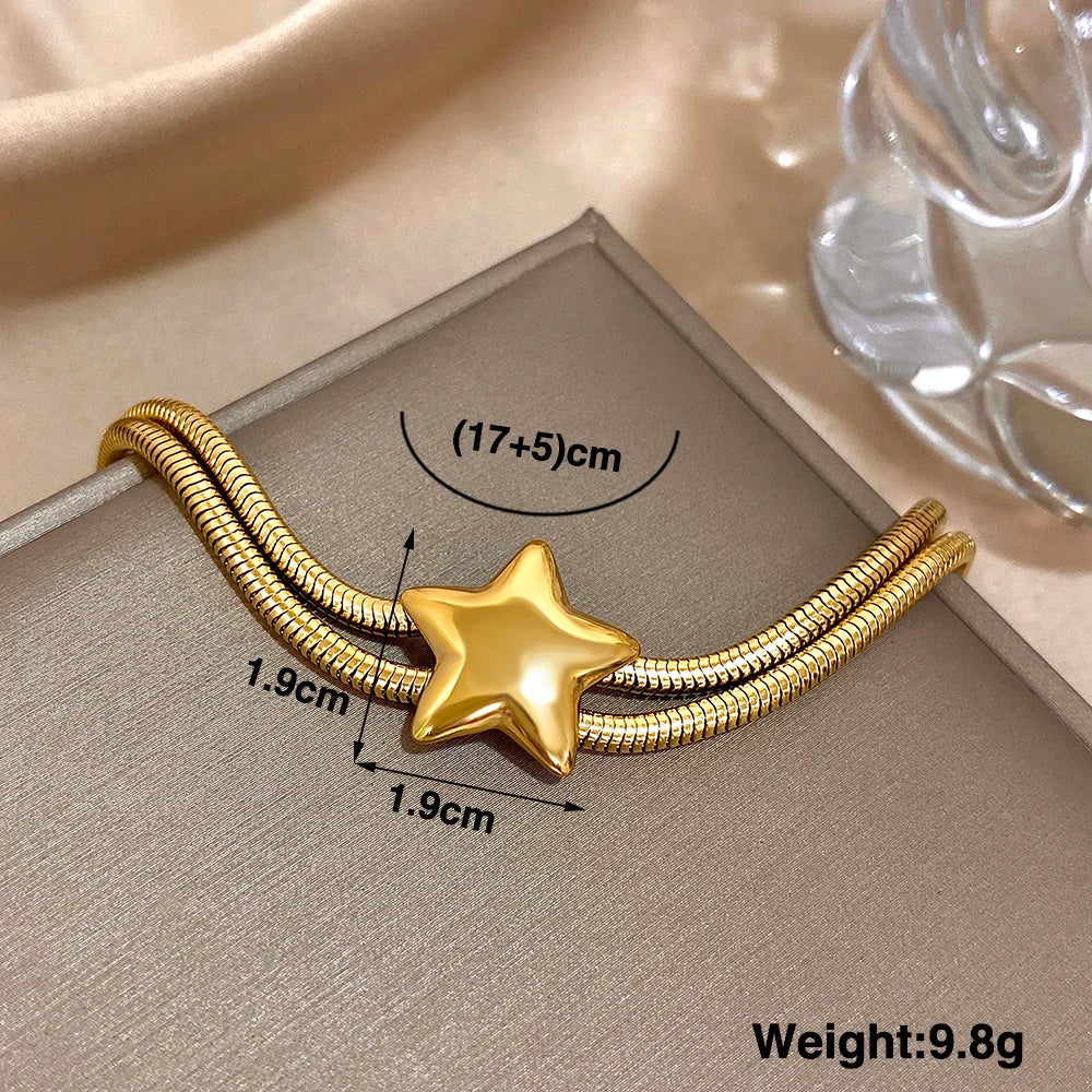 Pulseira Star Banhada em ouro 18K