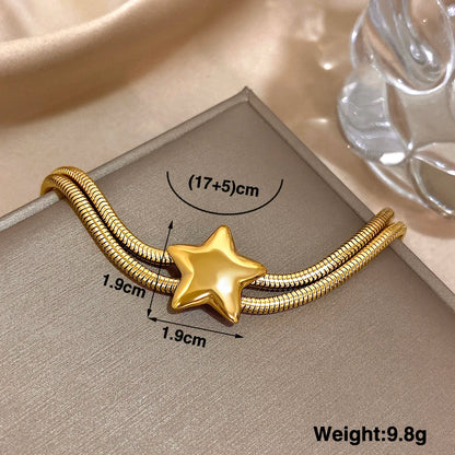 Pulseira Star Banhada em ouro 18K