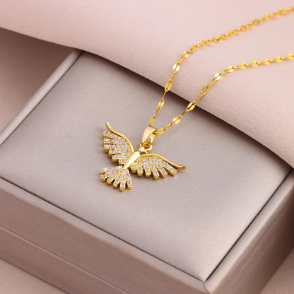 Colar Phoenix Banhado em Ouro 18K