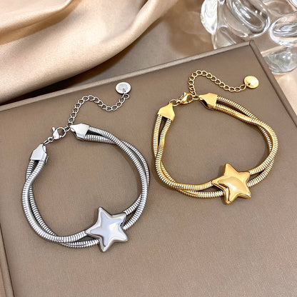 Pulseira Star Banhada em ouro 18K