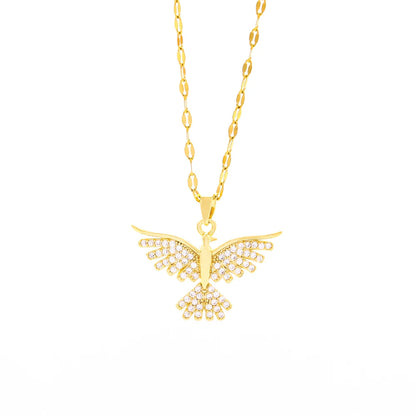 Colar Phoenix Banhado em Ouro 18K